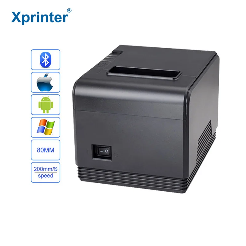 

High speed 80mm auto cutter POS printer Thermal receipt printer Kitchen printer with USB Serial Parallel Ethernet port