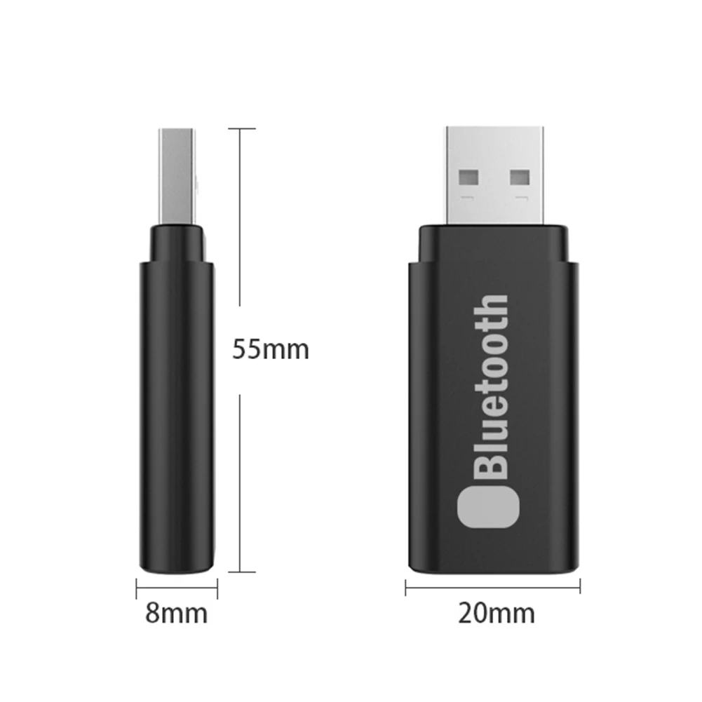 

2 in 1 Bluetooth-compatible 5.0 Transmitter Wireless Receiver USB 3.5mm Audio Speaker Adapter Dongle Home and Office appliances