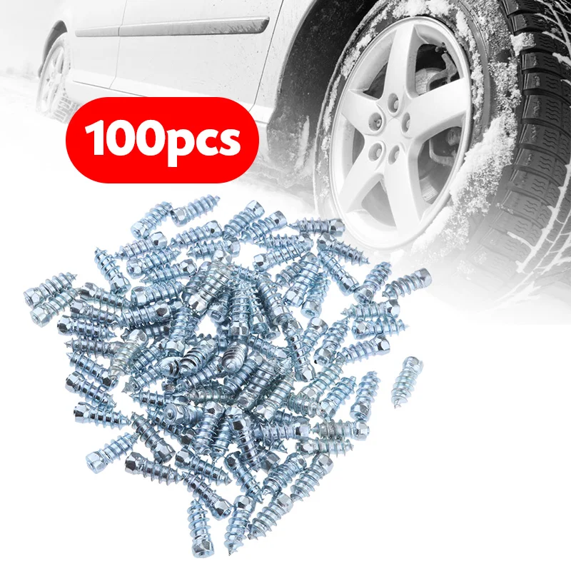 100 шт. автомобильный винт противоскользящие 18 мм шины шпильки колеса цепь для