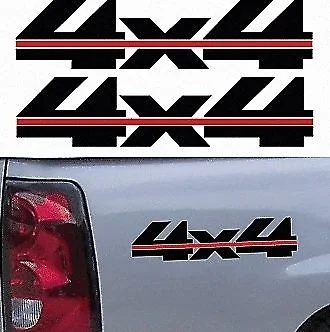 

For 2Pcs 1990's Chevy Truck 4x4 Off Road Silverado 1500 Sticker Vinyl Decal 2
