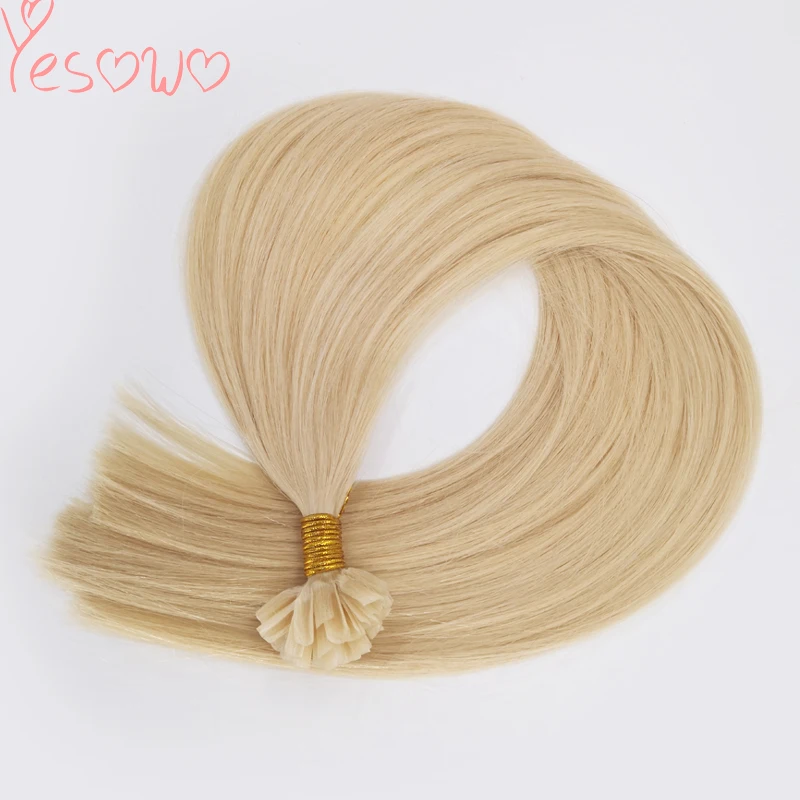 Yesowo бразильские человеческие волосы Remy с u образной окантовкой кератиновые 1 0
