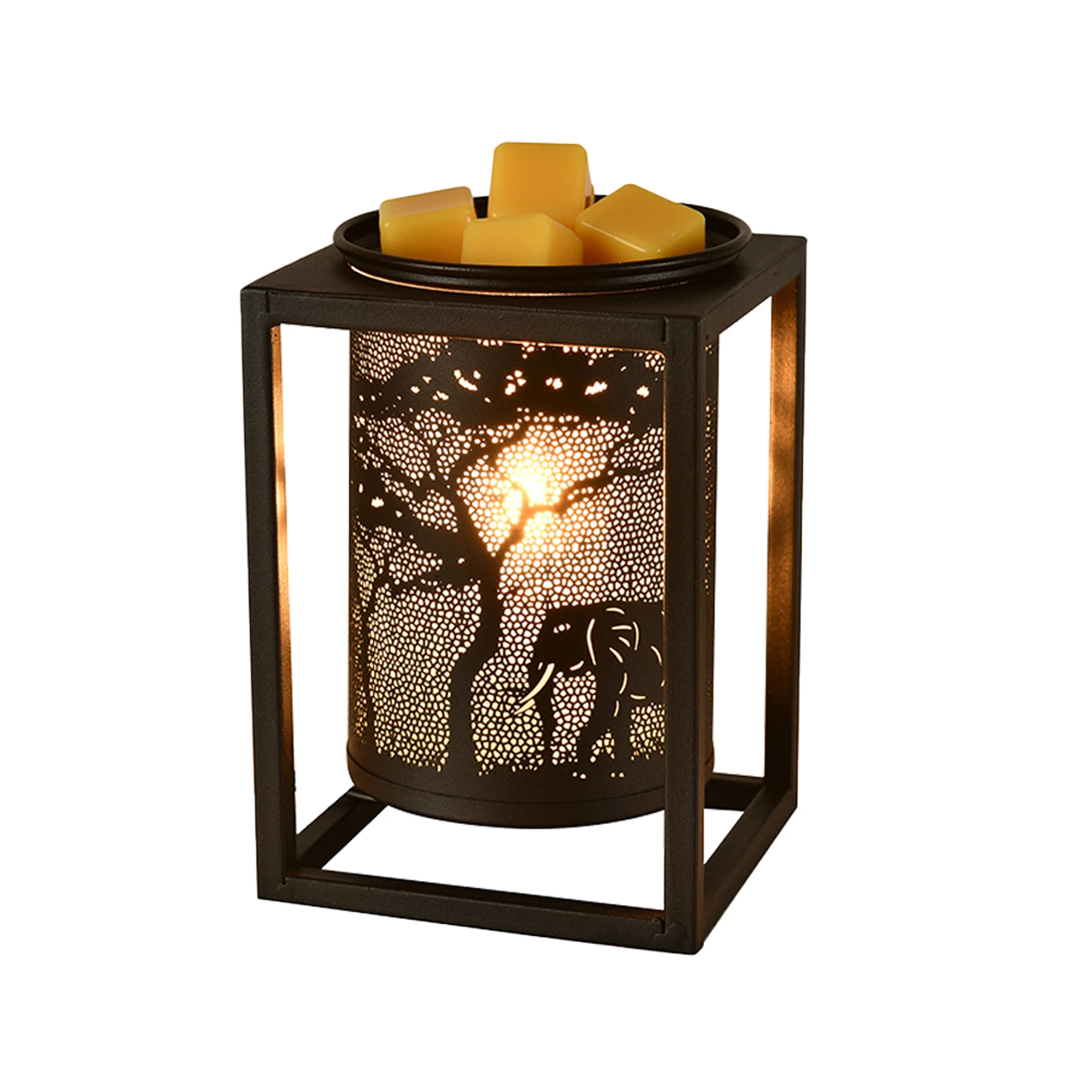 

Горелка для ароматерапии из кованого железа, лампа для плавления воска, многофункциональная лампа для плавления воска, курильница со свето...