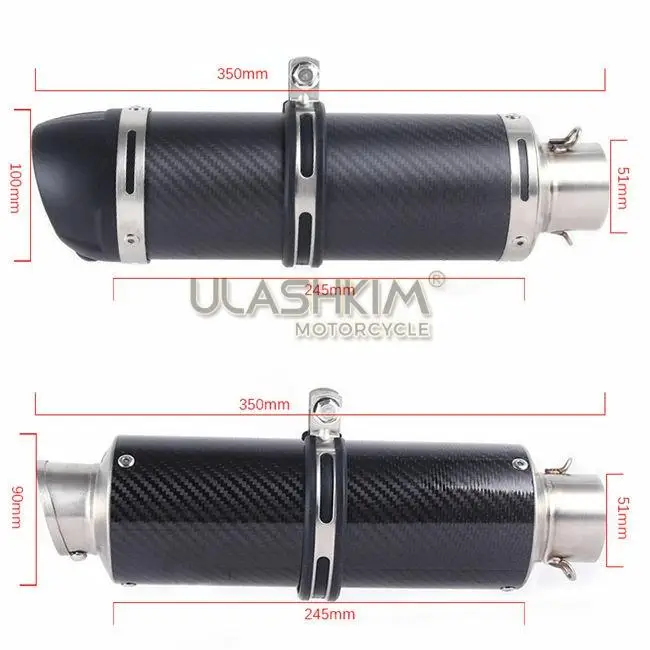 

Motorcycle Full Exhaust System Muffler Escape Slip On For YAMAHA XG250 XT250 Modified Contact Middle Pipe Adapter Connect