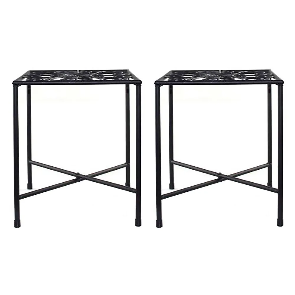 

Multi-layer Shelf Plant Stand Space Saving Simplicity Indoor Balcony Wrought Iron Frame