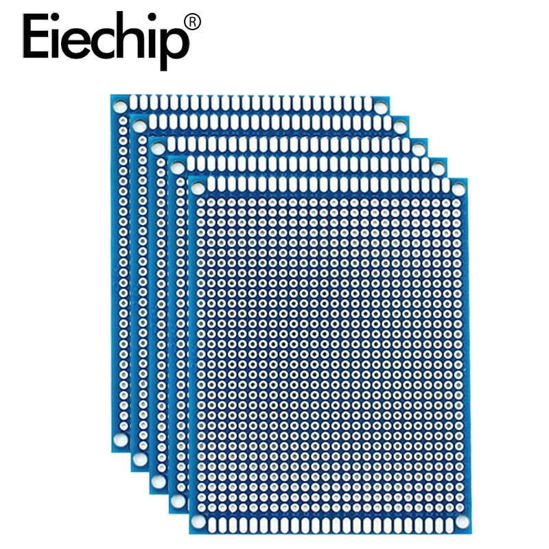 5pcs/lot 7x9cm Double Side Prototype PCB Board 7*9cm Universal Printed Circuit Board For Arduino Experimental PCB Copper Plate