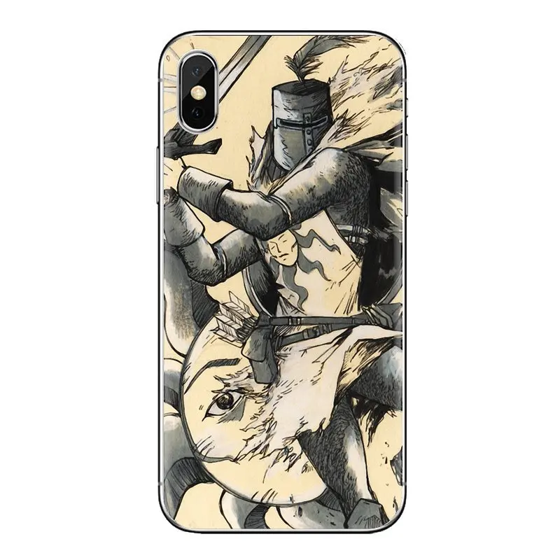 Рубашка &quotВосславь солнце&quot мягкие прозрачные чехлы в виде ракушки Dark Souls для