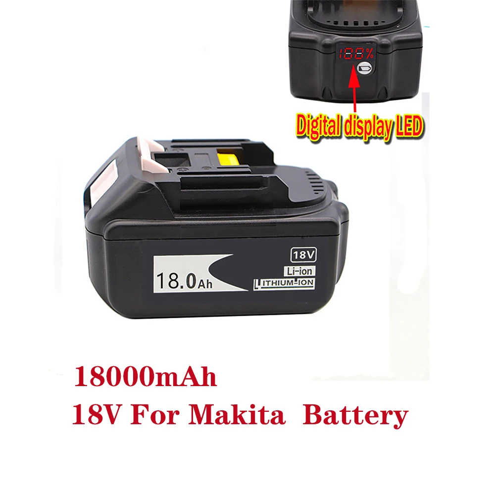 

Сменная батарея BL1860B 18 в 18000 мАч для беспроводной дрели Makita BL1850B BL1860 BL1840 BL1815 с защитой баланса одной ячейки