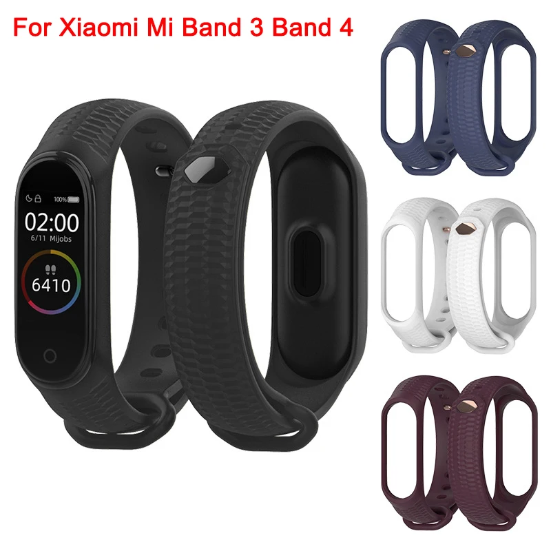 Браслет для Mi Band 4/3 ремешок часов Силиконовый Xiaomi 3 Xiomi Miband 4 бренд сменный