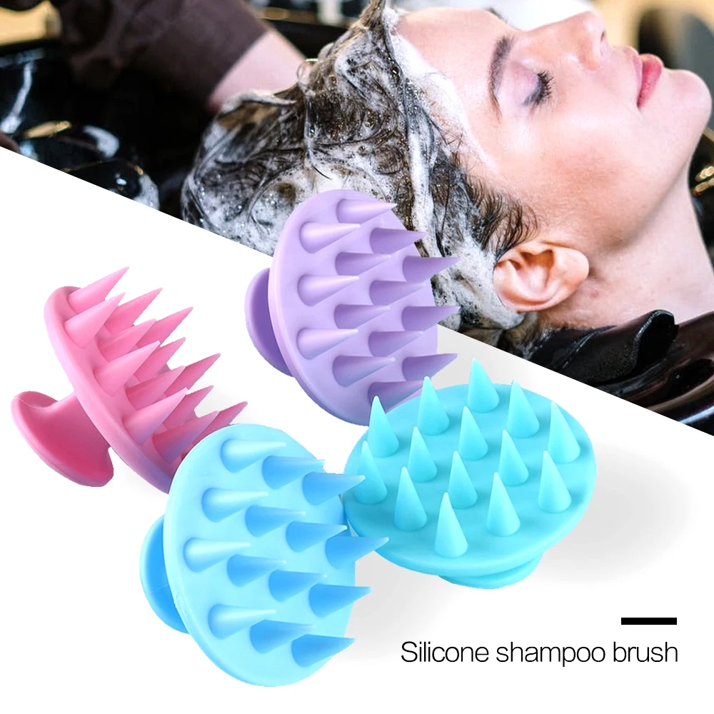 

Silicone Shampoo Massage Brush Scalp Cleaning Multifunctional Shampoo Comb Air Cushion Hairdressing Household Shampoo Brush