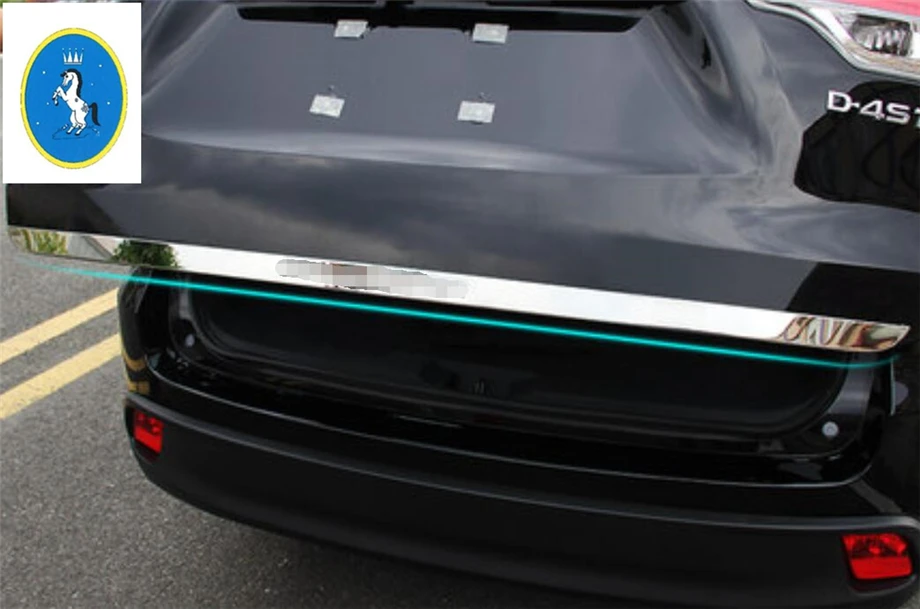 

Yimaautotrims For Toyota Highlander Kluger 2014 - 2019 Stainless Steel Rear Trunk Cover Tailgate Trim