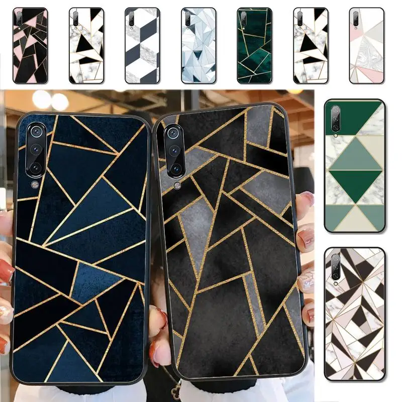 

YNDFCNB Geometric Marble Phone Case for Xiaomi mi 8 9 10 lite pro 9SE 5 6 X max 2 3 mix2s F1