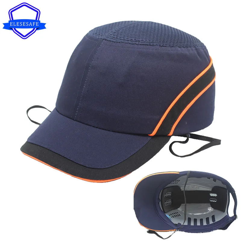 

2020 Safety Bump Cap Hi-Viz Strip Baseball Hat Protective Helmet Hard Inner Shell For Work Factory Carrying Head Protection