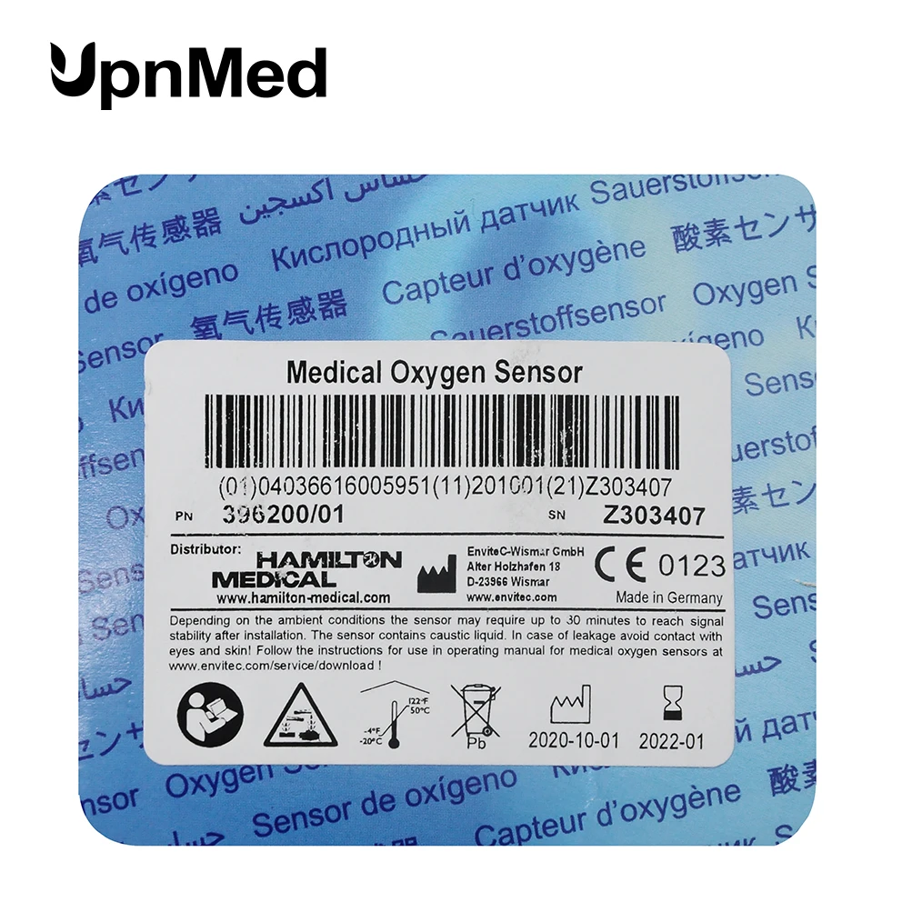 

Original Hamilton Medical oxygen sensor/O2 Cell