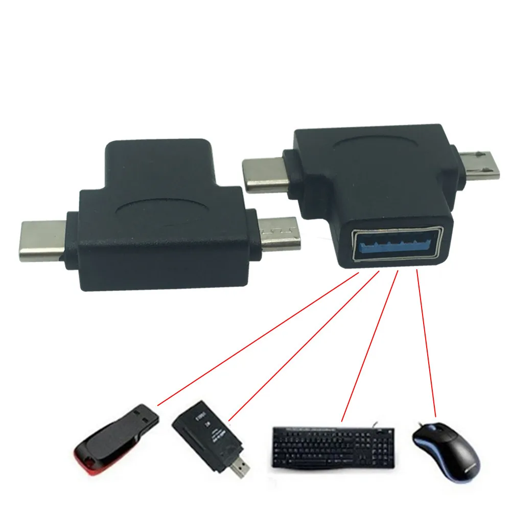 2 в 1 кабель USB 3 0 OTG Type C Micro usb для адаптер передачи данных телефона Samsung Xiaomi Huawei Type-C |