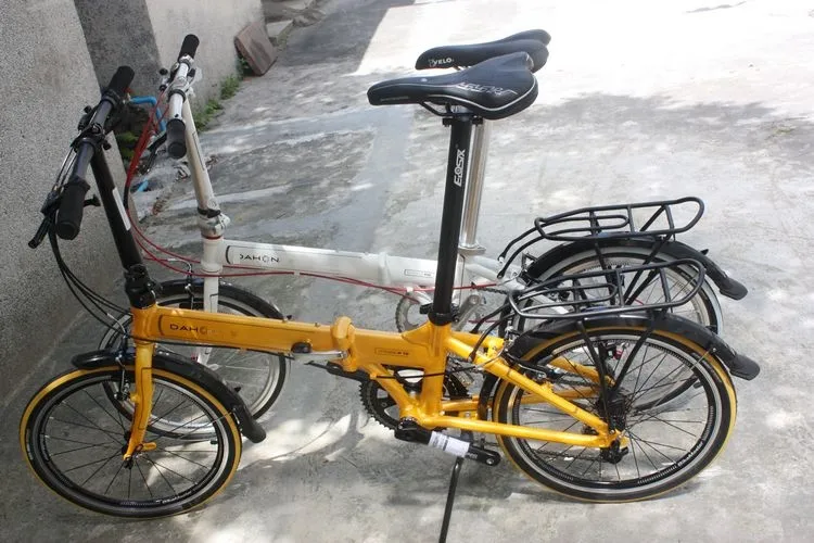 Складное пластиковое крыло для велосипеда переднее и заднее 20 дюймов Da-hon SP8 SP18