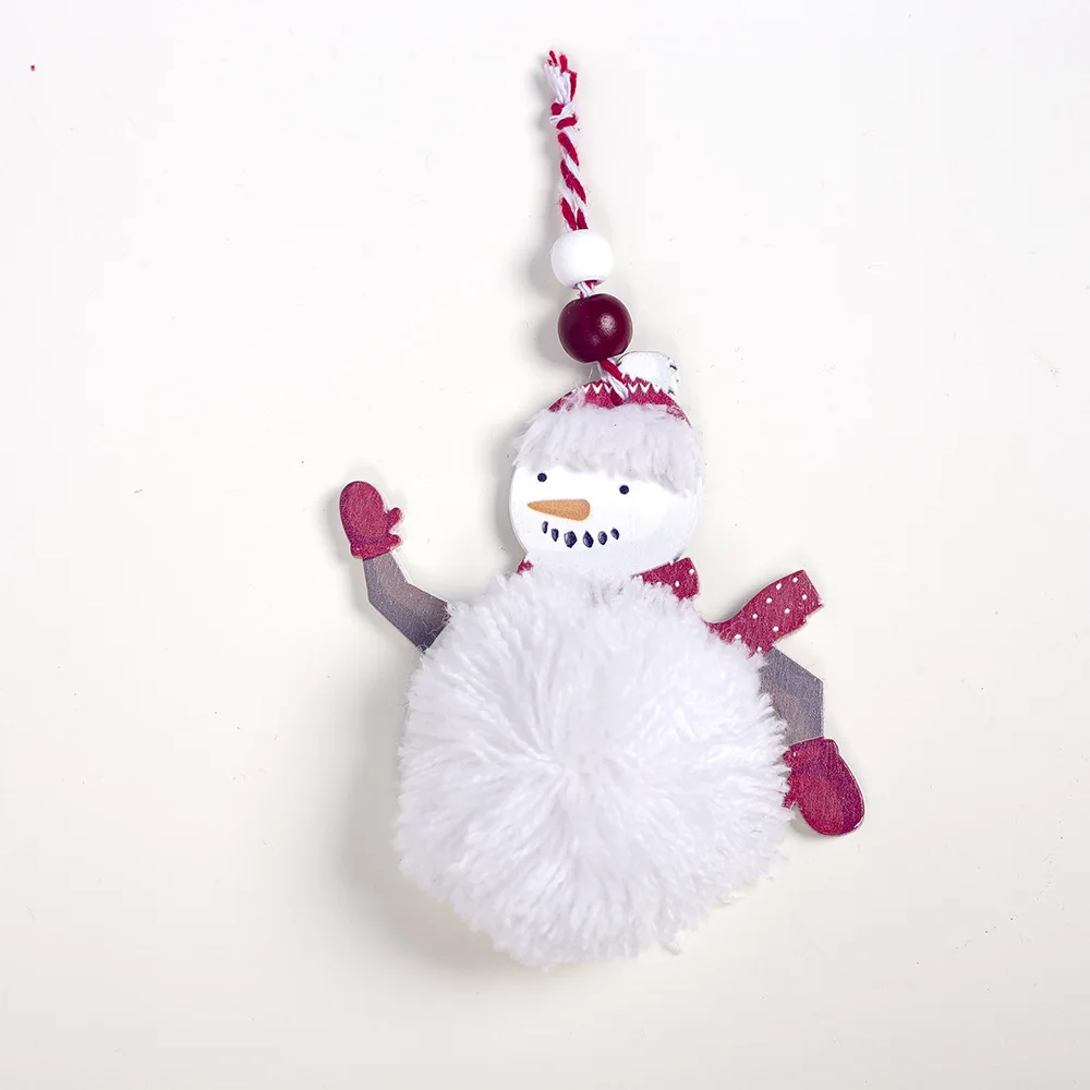 С очаровательным снеговиком подвеска с Санта Клаусом Клаус Плюшевая Кукла