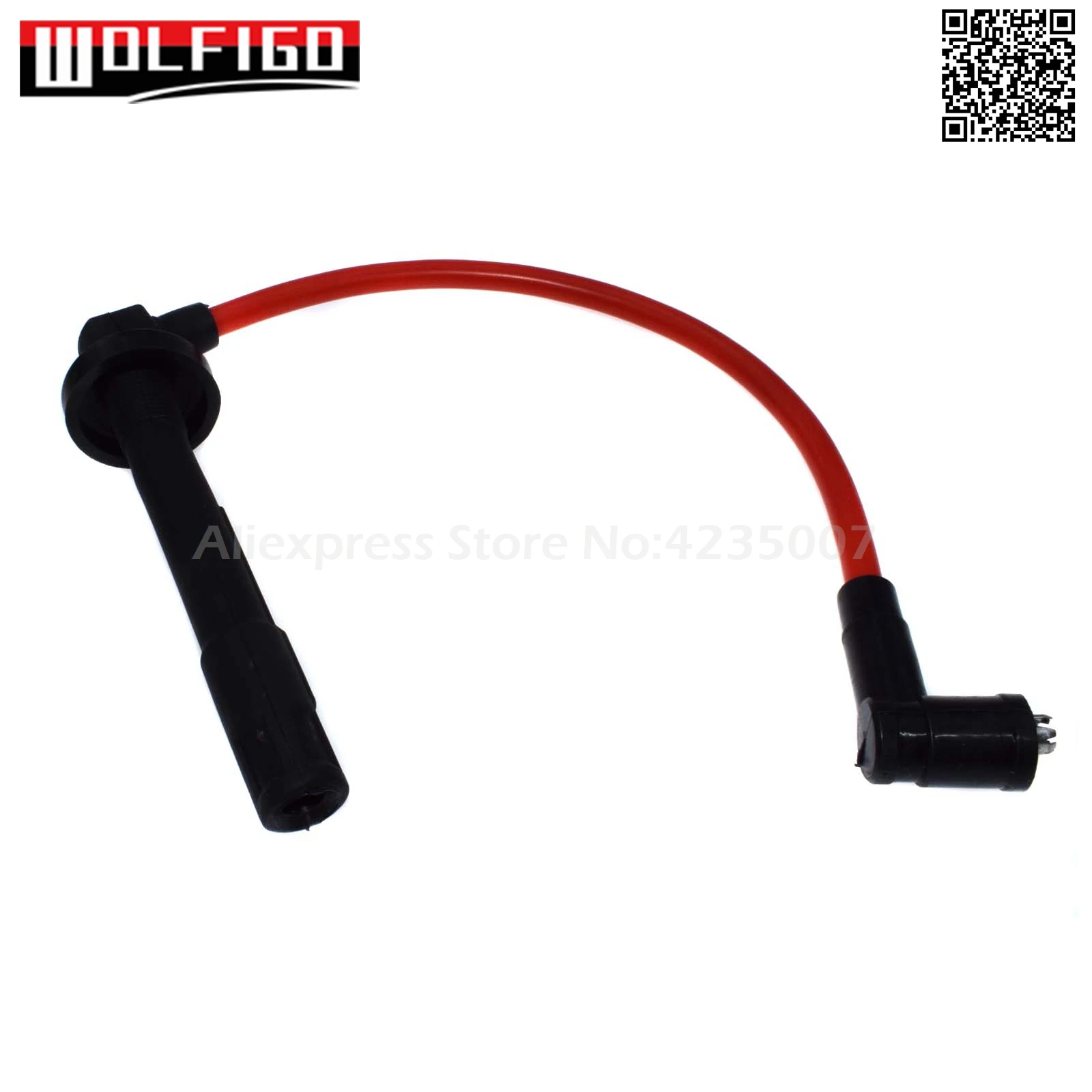 WOLFIGO красный набор проводов зажигания 4 шт. для ACURA EL Fit Honda Civic Racing D16 ZFR5F-11 D16Y8