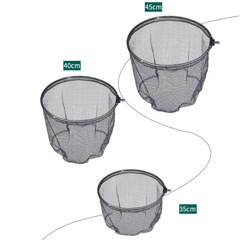 

Durable Aluminum Alloy Fishing Net Head Frame Landing Net Removable Hand Net Anti-hook Fish Mesh Net Head Fishing Accessories
