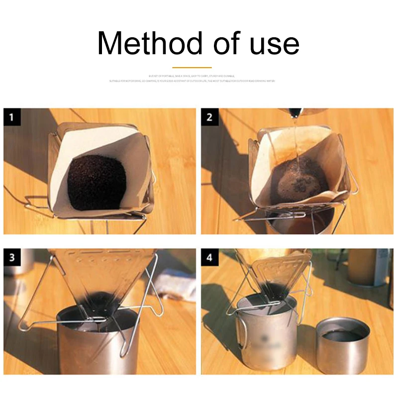 Новинка 2020 кофейная капельница для кемпинга на открытом воздухе Складная