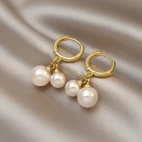 2021 new fashion korean temperament sweet lovely drop earrings contracted elegant pearl women dangle earrings jewelry
