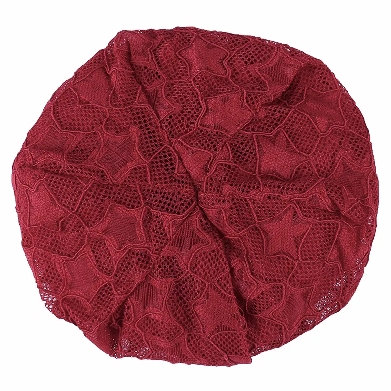 

[DINGDNSHOW] 2019 Brand Beanies Hat Ladies Cotton Lace Flowers Knitted Cap Skullies Women