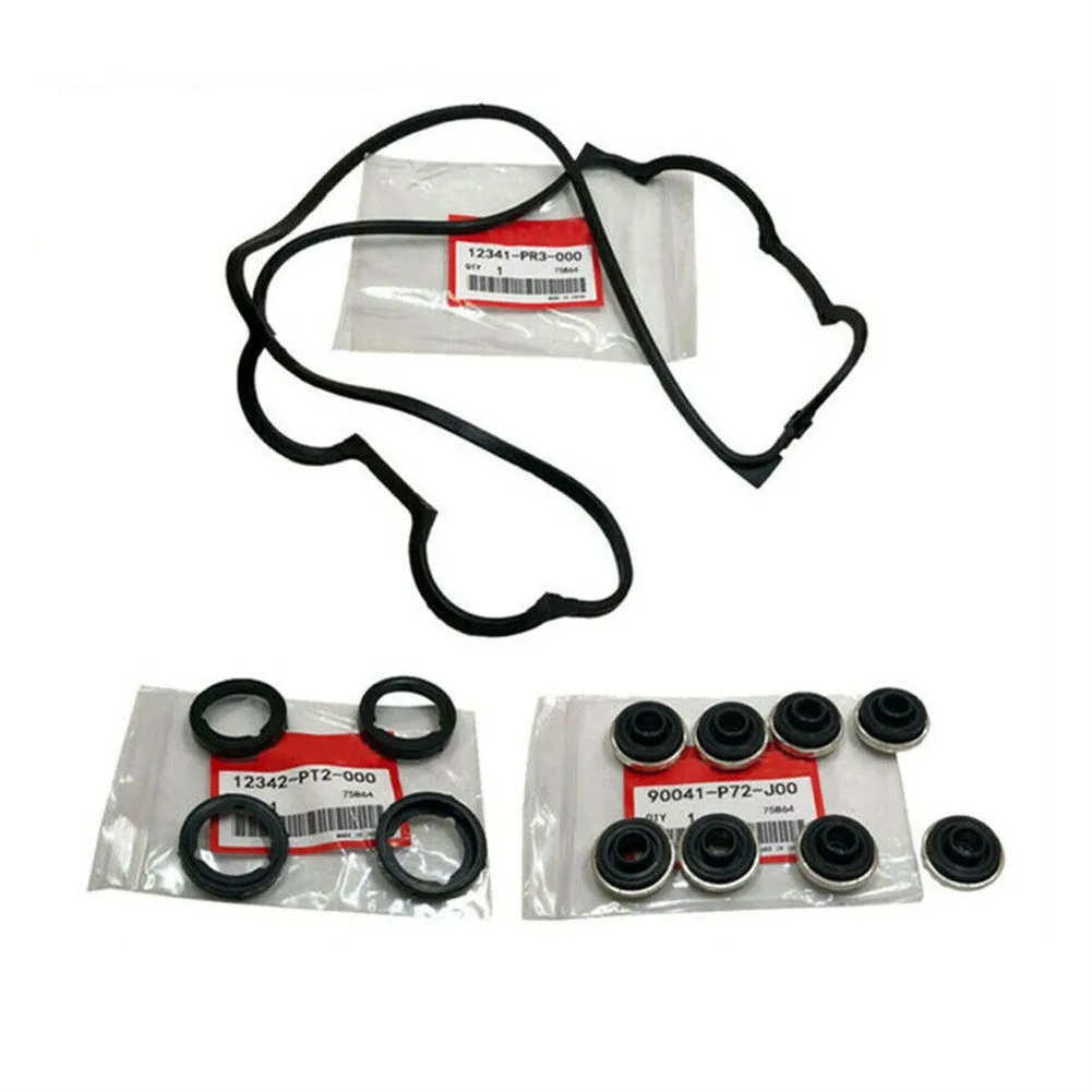 

1 Set Valve Cover Gasket Tube Seals Replacement Kit 12341-PR3-000 12342-PT2-000 For Acura Integra Honda Civic Del Sol DOHC VTEC