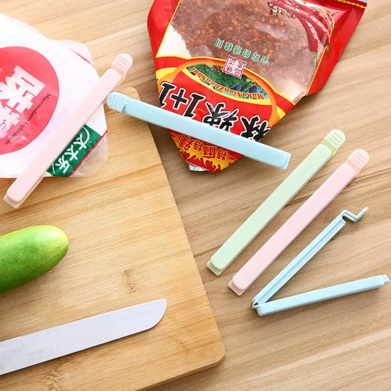 

5pcs Portable Plastic Food Sealing Clip Snack Seal Sealing Bag Clips Sealer Clamp Tool Kitchen Storage Food Kitchen Accessories