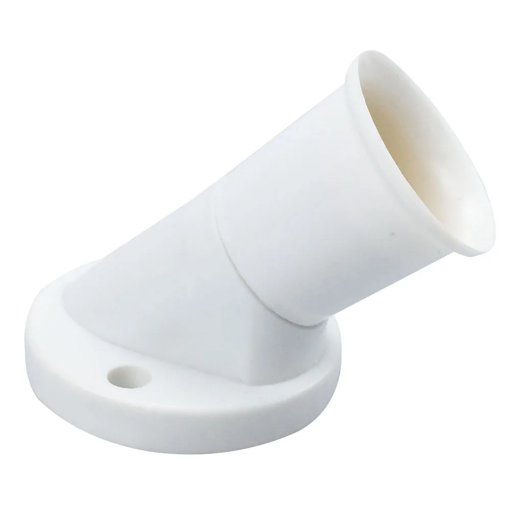 

E27 Heat Resistant Screw Lamp Holder Easy Install Adapter Light Bulb Base Lighting Fixture Oblique Converter Plastic