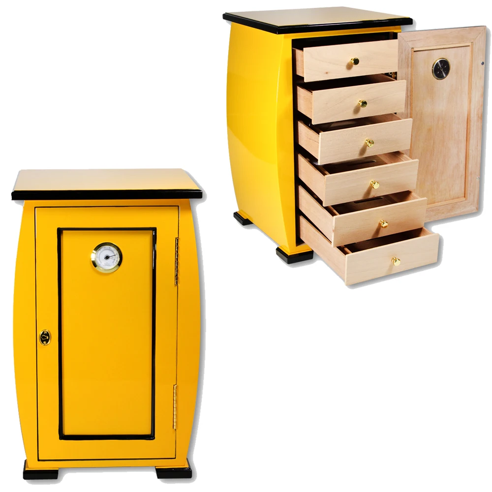 Портативный кедровый шкаф для сигар коробка сигарет с замком увлажнитель