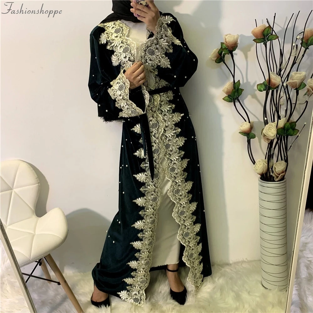 Кафтан Дубай Абая кимоно кардиган мусульманский хиджаб платье Турецкая