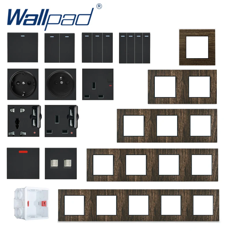 Wood 1 Gang Stair Switch Wallpad Luxury Wall Light Metal Push Button Switches Interrupteur 2 Way Rocker | Обустройство дома