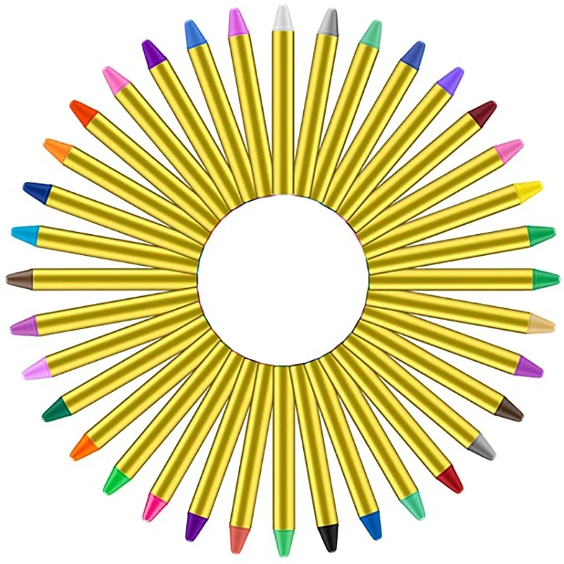 

Детские мелки для лица, 36 палочек для макияжа, профессиональные наборы для рисования лица на Хэллоуин или день рождения