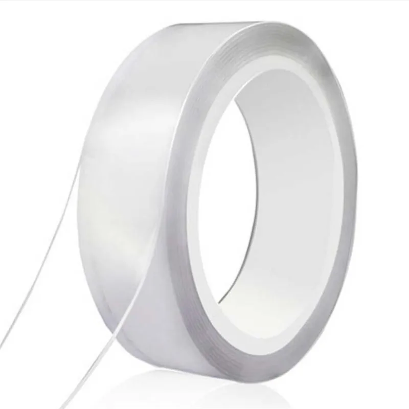 

CN Nano Tracsless Tape Double Sided Tape Transparent No Trace Reusable Waterproof Adhesive Tape Cleanable Home gekkotape
