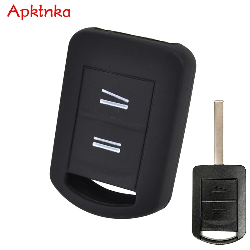 

Apktnka Silicone Key Case Cover For Opel / Vauxhall Agila Corsa C Combo Tigra 1999-2010 Keyless Fob Shell Skin Holder Protector