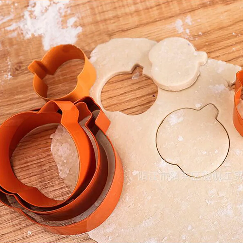 Резак для печенья на Хэллоуин нержавеющая сталь резак в виде тыквы 3d креативная