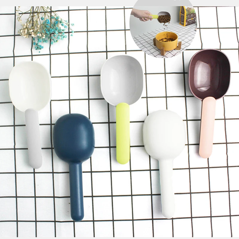 

Cat Dog Food Spoon Shovel Mutli-Function Feeding Scoop With Sealing Bag Clip Measuring Cup Thickened Food Shovel Pet Supplies