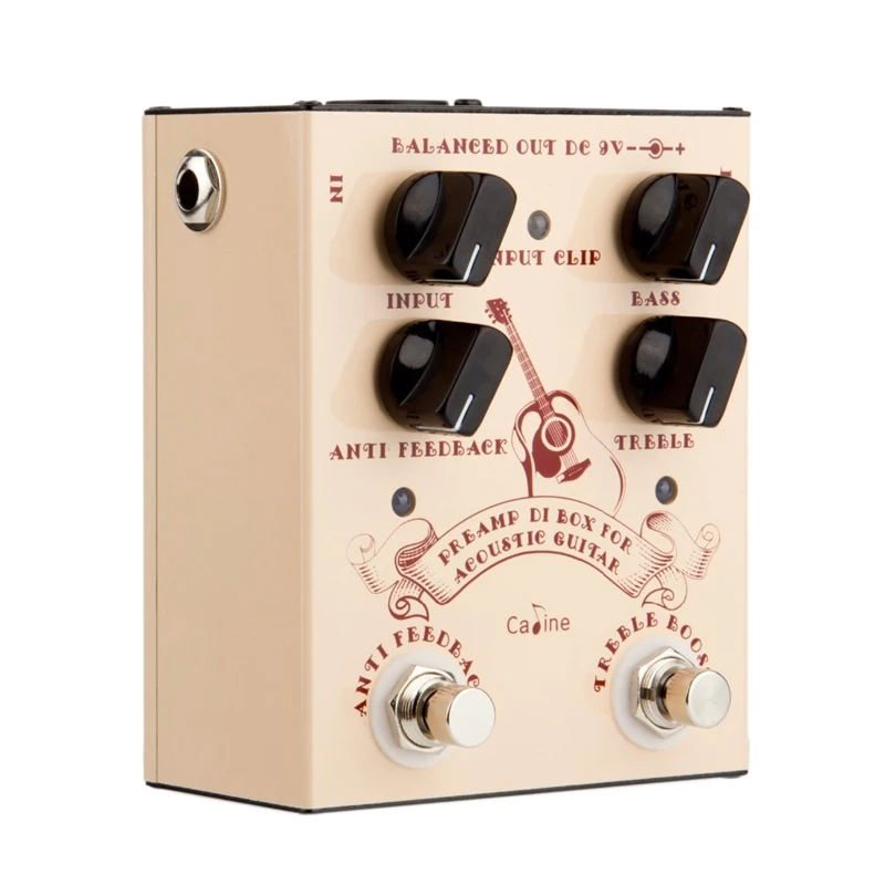 

CALINE CP-40 коробка педалей гитары для акустических гитар, аксессуары True Bypass с алюминиевым корпусом