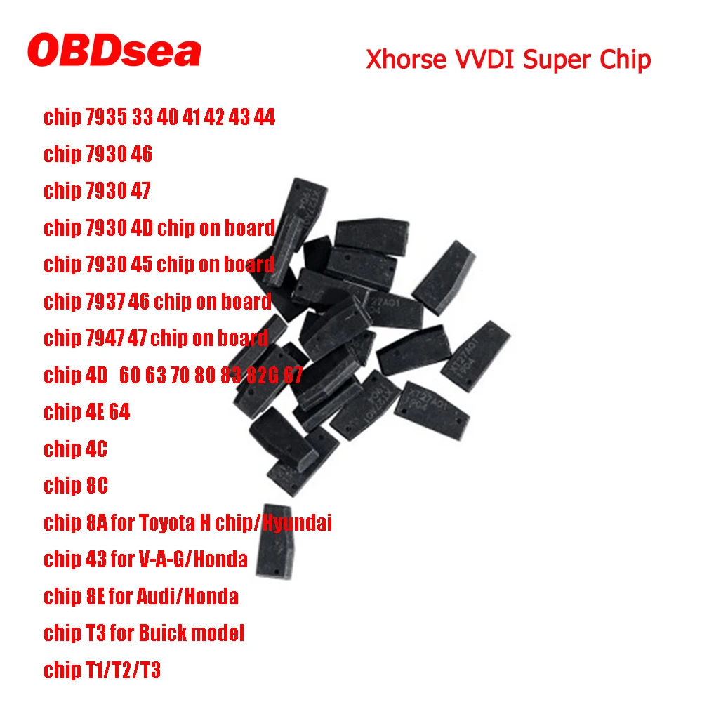 Транспондер Xhorse VVDI Super Chip XT27A01 XT27A66 XT27C75 для VVDI2 Mini Key Tool| |