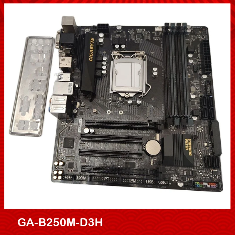 

Оригинальная материнская плата для GA-B250M-D3H B250 LGA1151 4 * DDR4 64 ГБ Micro ATX полностью протестирована хорошее качество