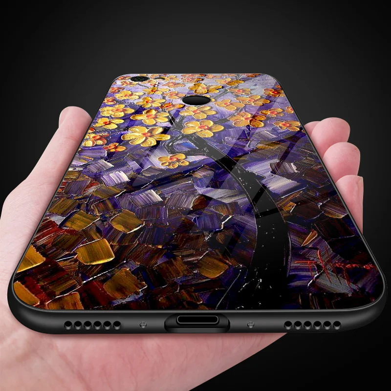 Для Xiaomi 6X5X8 9 SE A1 A2 Lite роскошный чехол из закаленного стекла для Redmi Note 5A 4X6 7 Pro Prime Fashion защитный чехол