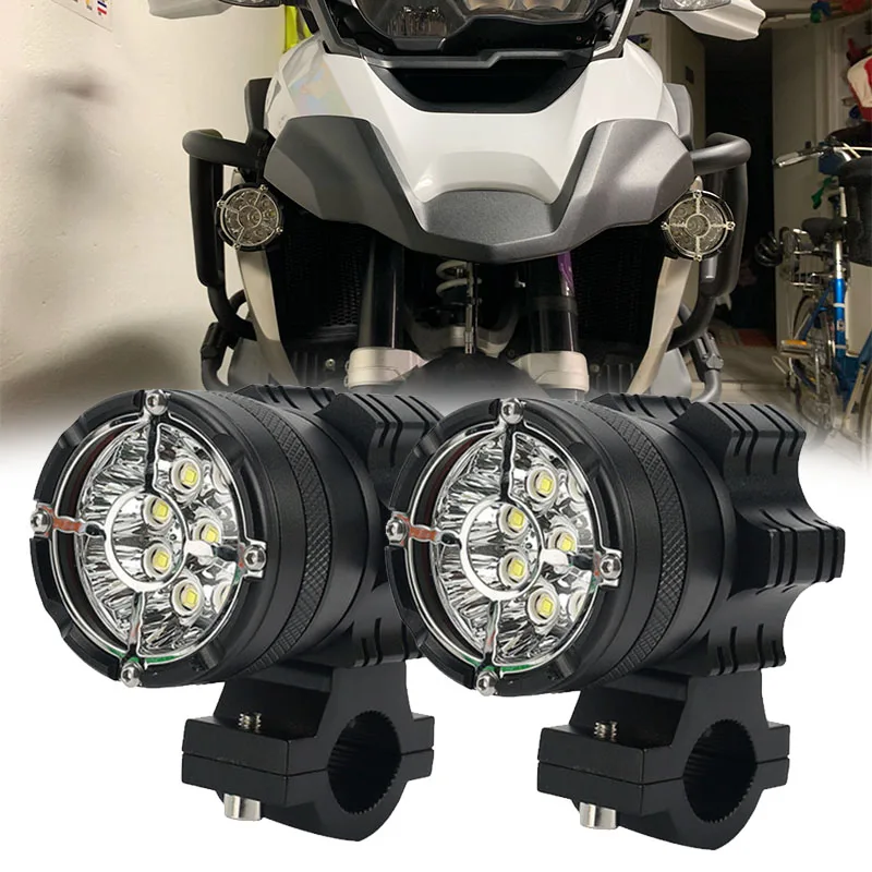 

Водонепроницаемый Светодиодный прожектор для мотоцикла, 60 Вт, 6/9 ламп, супер яркая противотуманная лампа для BMW R1200GS, F850GS, F750GS, 750GS, 1250GS