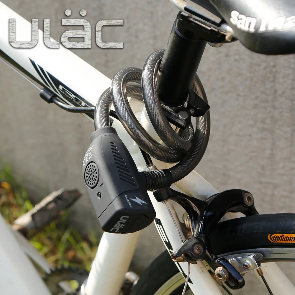 Мини-замок для велосипеда ULAC 110 дБ светодиодный индикатор |