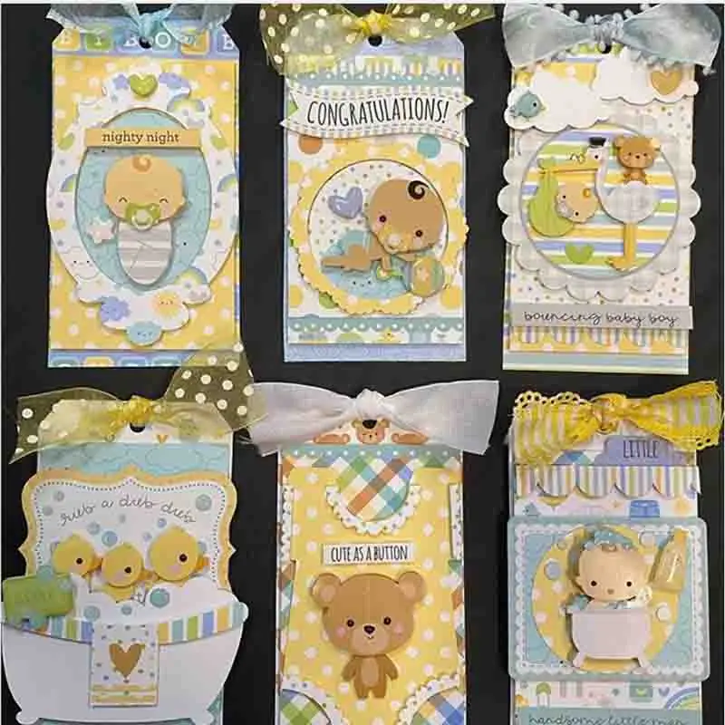 Платье для маленьких и коляска металлический Трафаретный вырубной штамп штампы