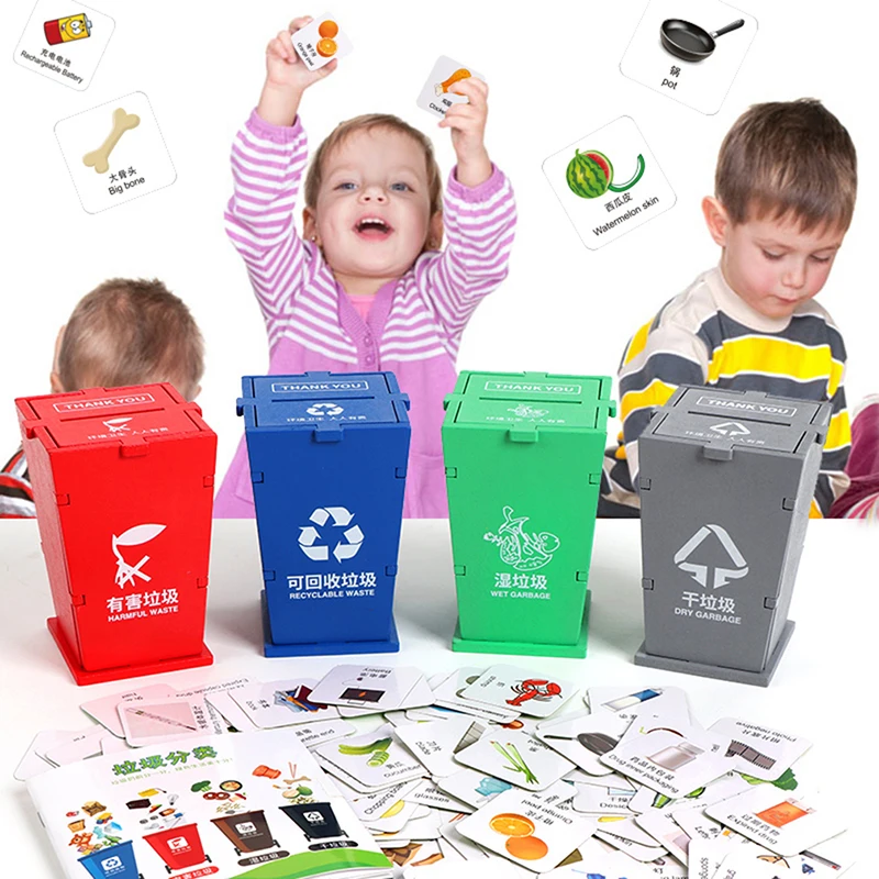 

2020 Baby Early Education Toys Garbage classification Games Creative refuse classification Toy for Children Basic Life Skill Toy