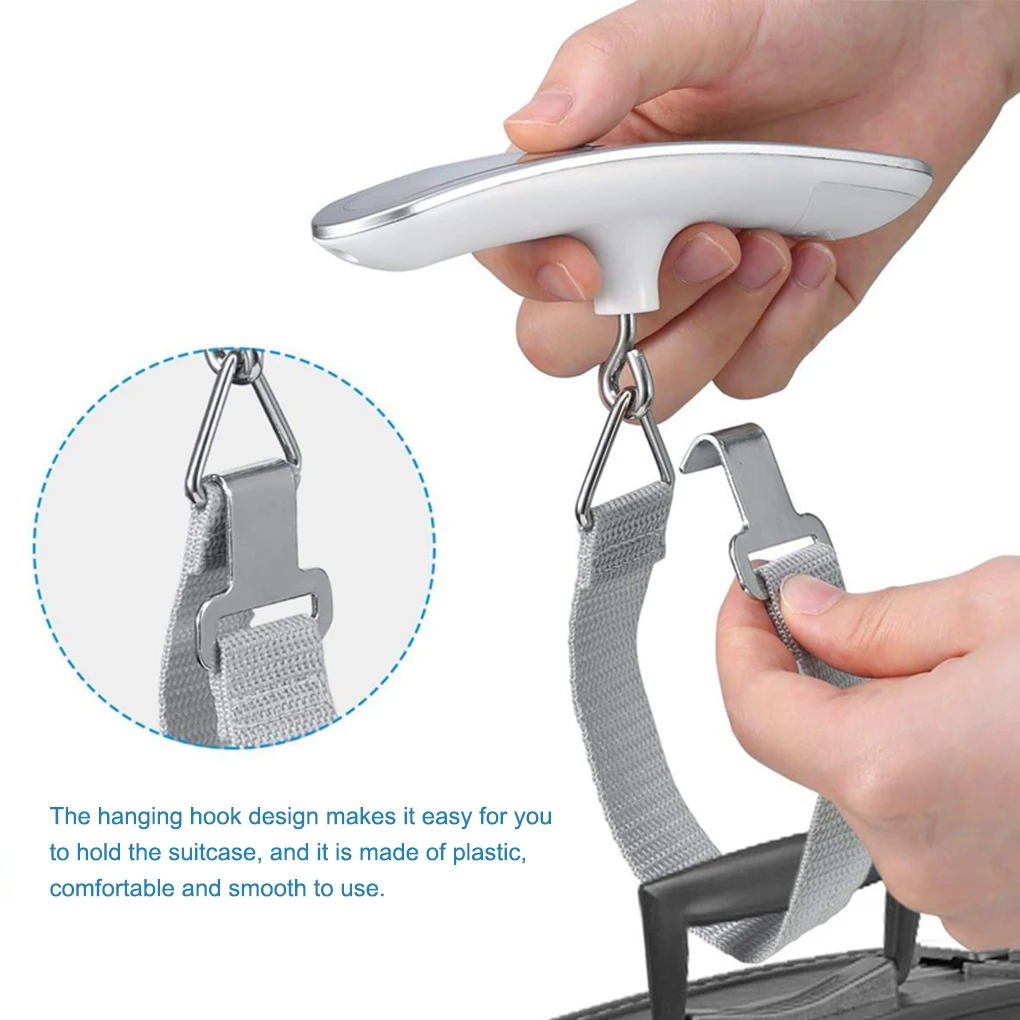 Цифровые весы для багажа 50 кг/10 г ручные подвесные регулируемые взвешивания