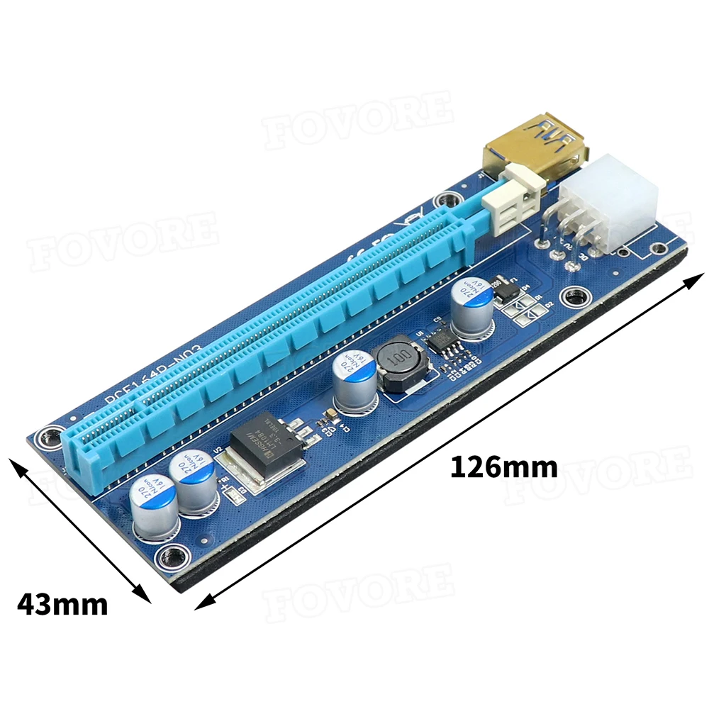 Карта расширения Golden VER009S PCIE переходник 009S PCI-E 1X до 16X удлинитель 60 см кабель USB 3 0 с