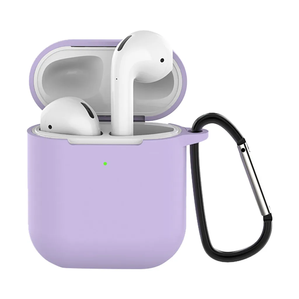 Силиконовый чехол против потери защитный кожаный для Apple AirPods 2 зарядки TWS Bluetooth