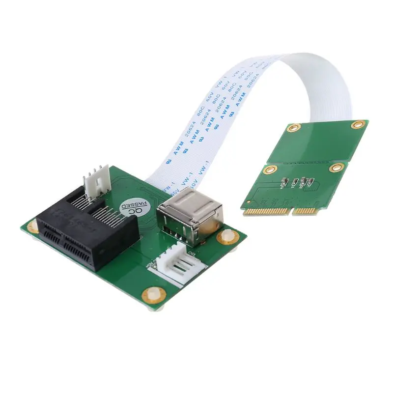 Переходная карта Mini PCIE PCI E Express X1 + USB с кабелем FFC высокоскоростная сделай сам