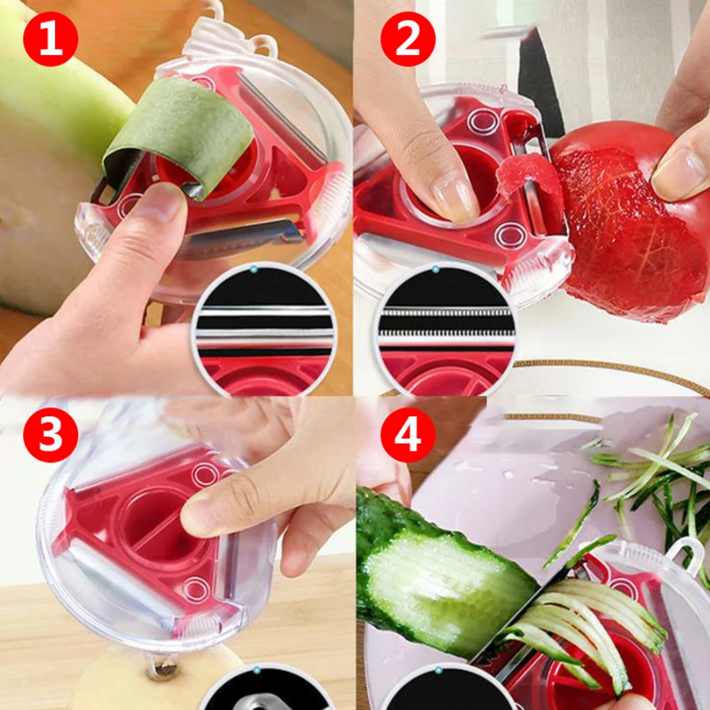 1 шт. в одном стиле Три для приготовления овоща/фруктовая машина очистки от кожуры