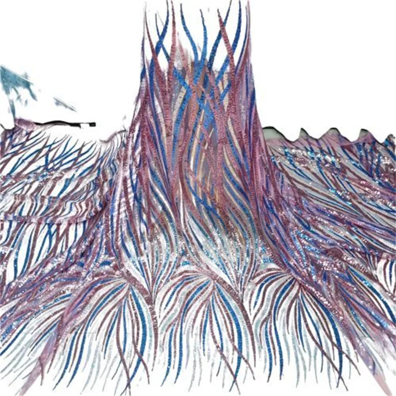 

Многоцветные африканские блестки, кружевная ткань, вышивка, французская сетка, блестки, кружевная ткань, бусины, нигерийское Тюлевое кружев...